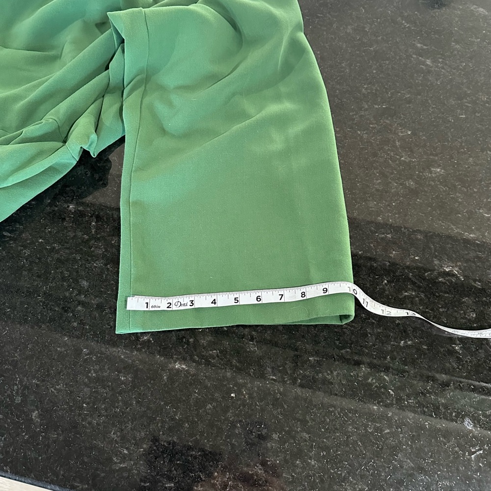 Boden Ketton Kelly Green Self Belt Trousers Pants Sz 14L thick fabric colorful - Picture 9 of 9